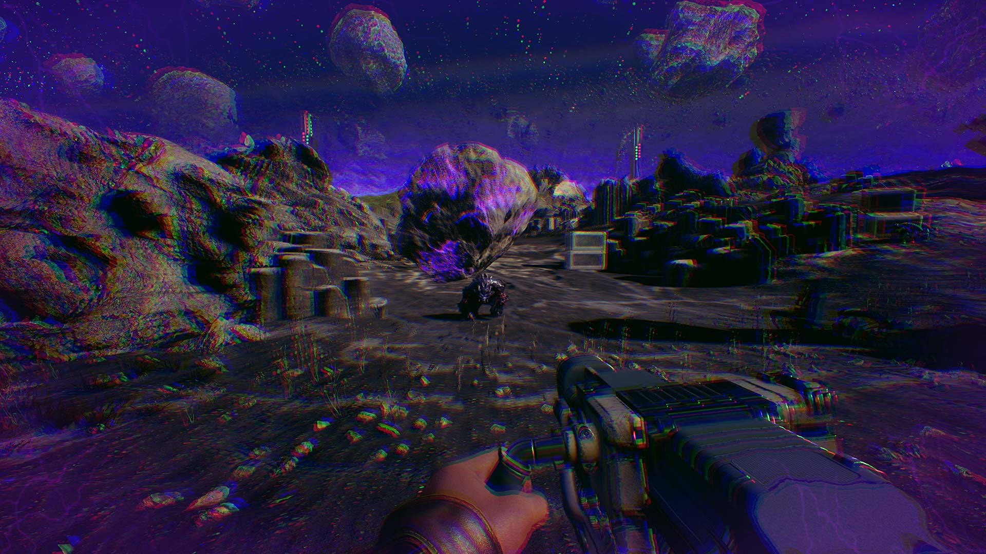 The Outer Worlds, purple, blurry, Full HD Desktop Wallpaper