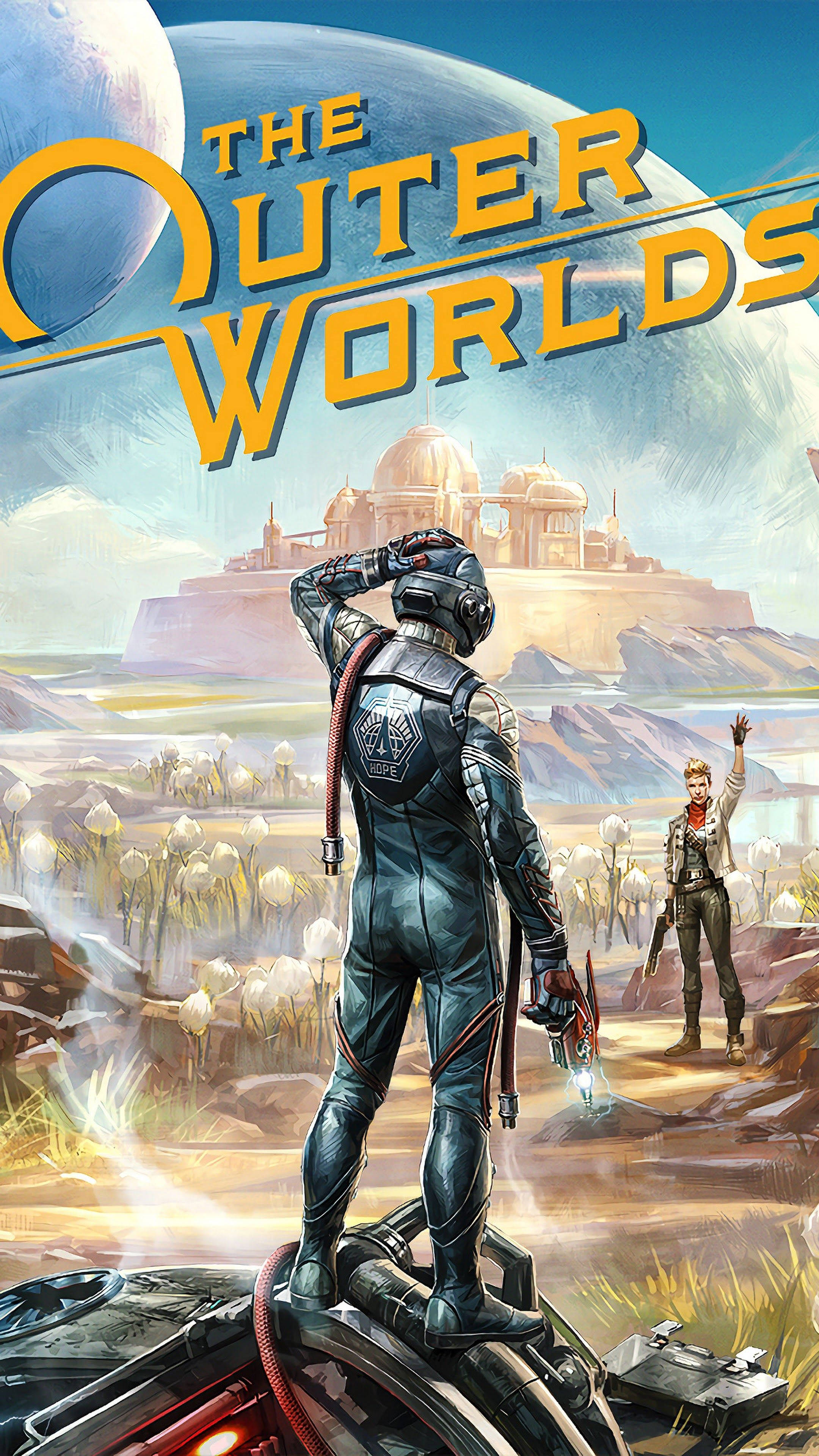 The Outer Worlds, astronaut, sleek suit, 4K Phone Wallpaper