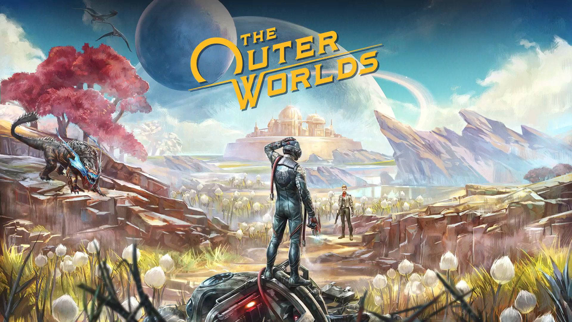 The Outer Worlds, astronaut, wrecked ship, Full HD Desktop Wallpaper