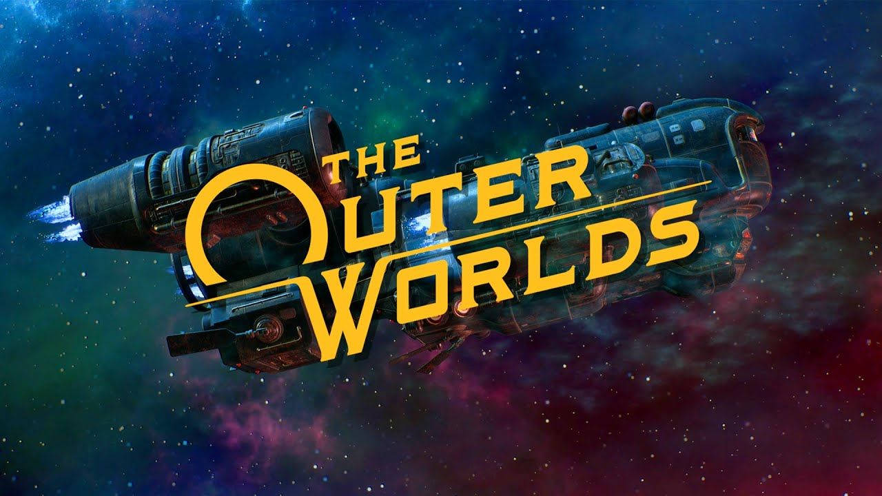 The Outer Worlds, galaxy art, retro-futuristic spaceship, HD Desktop Wallpaper