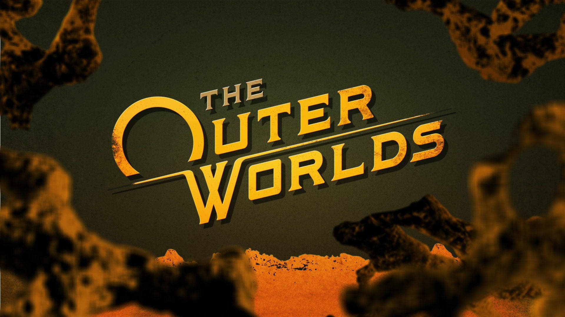 The Outer Worlds, golden, rocky alien landscape, Full HD Desktop Wallpaper