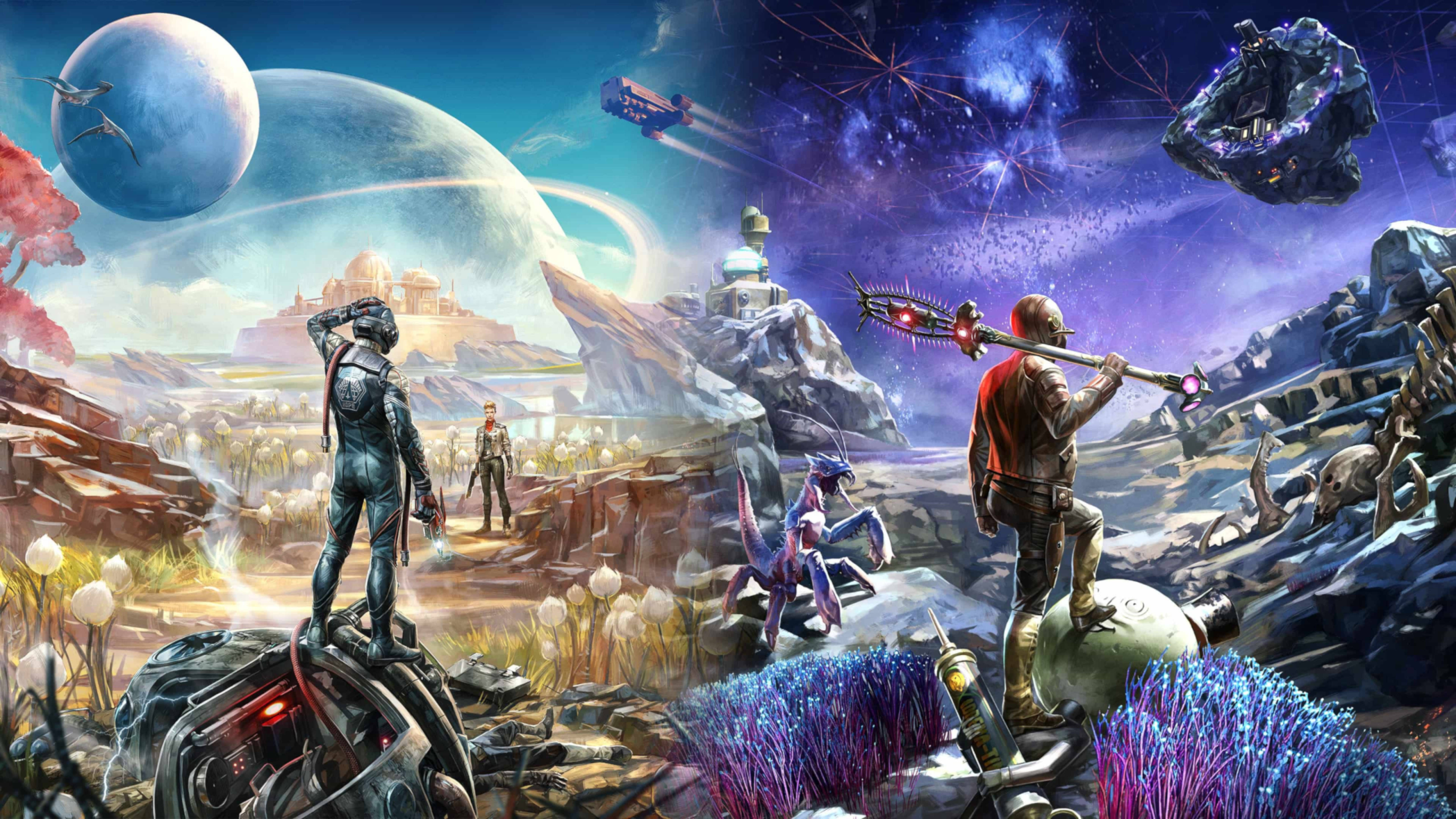 The Outer Worlds, futuristic adventure, alien planet, 5K Desktop Wallpaper