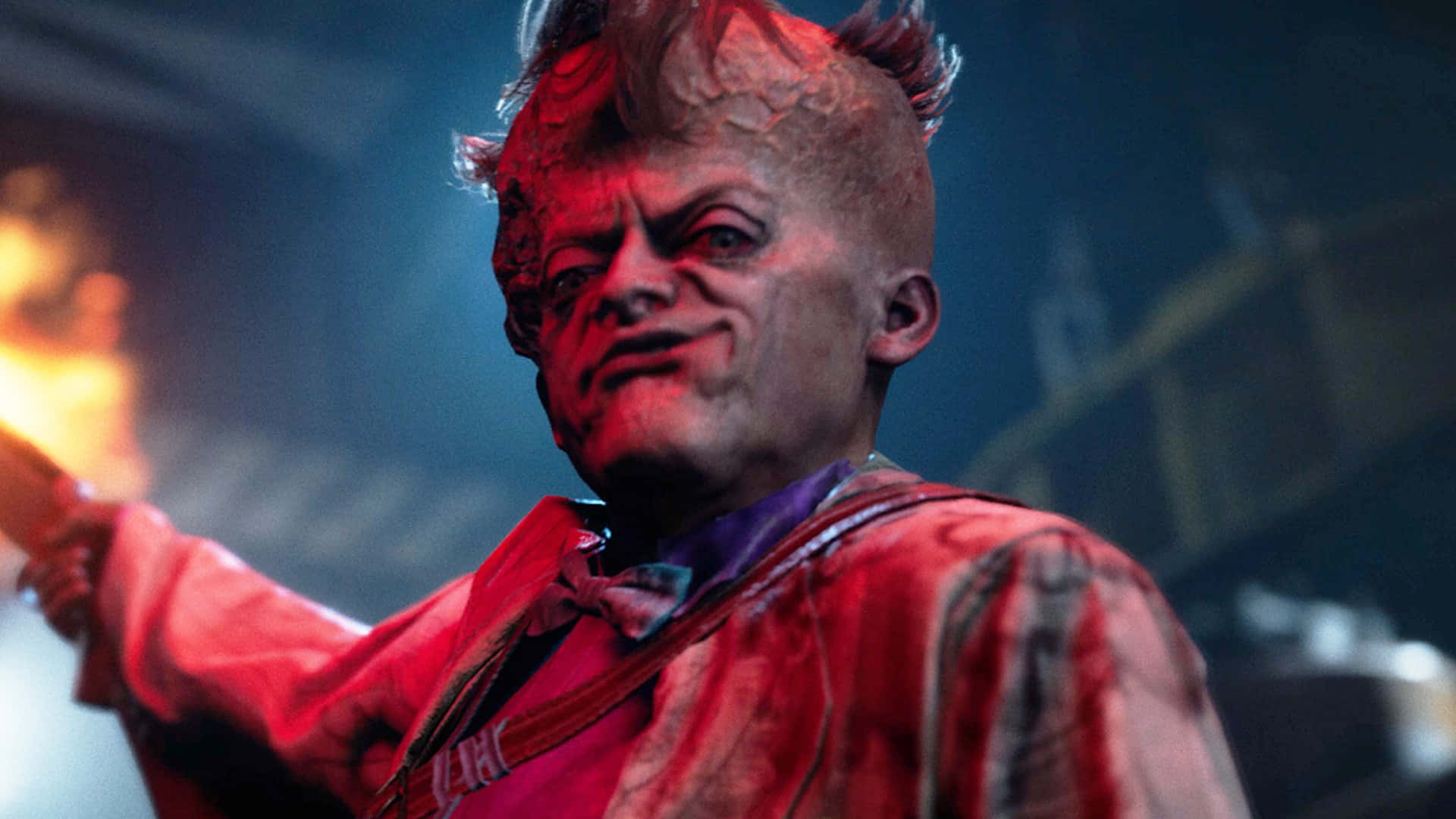 Outlast Trials, spiked hair, red face paint, Full HD Desktop Wallpaper