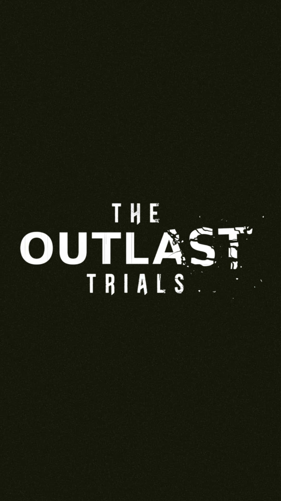 The Outlast Trials, white text, dark green background, Full HD Phone Wallpaper