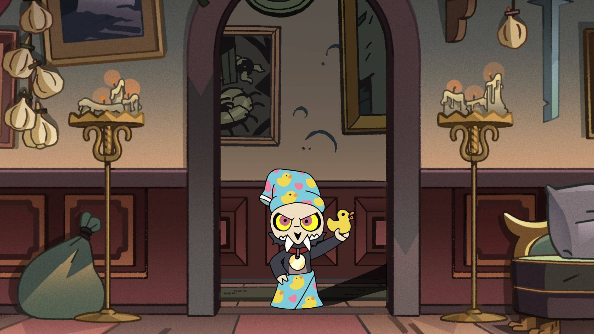 The Owl House, rubber duckie, cartoon skeleton, Full HD Desktop Wallpaper