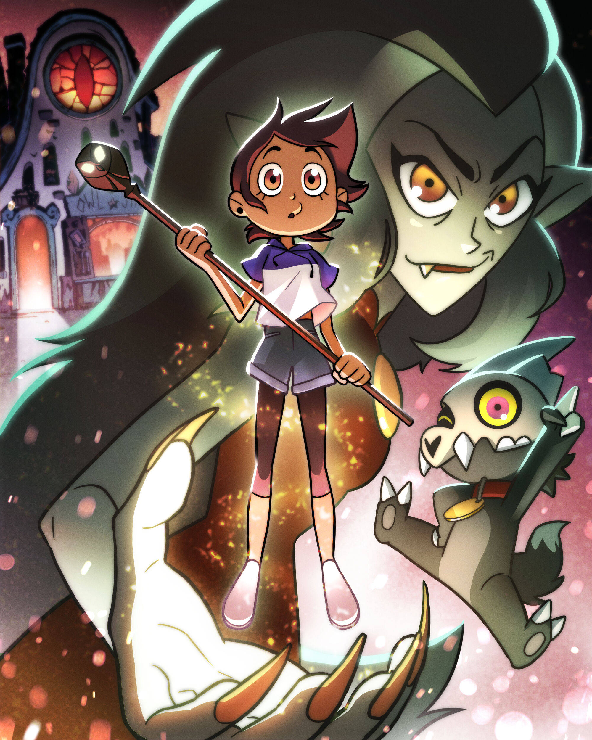 The Owl House, enchanted luca, vampire, Full HD Phone Wallpaper