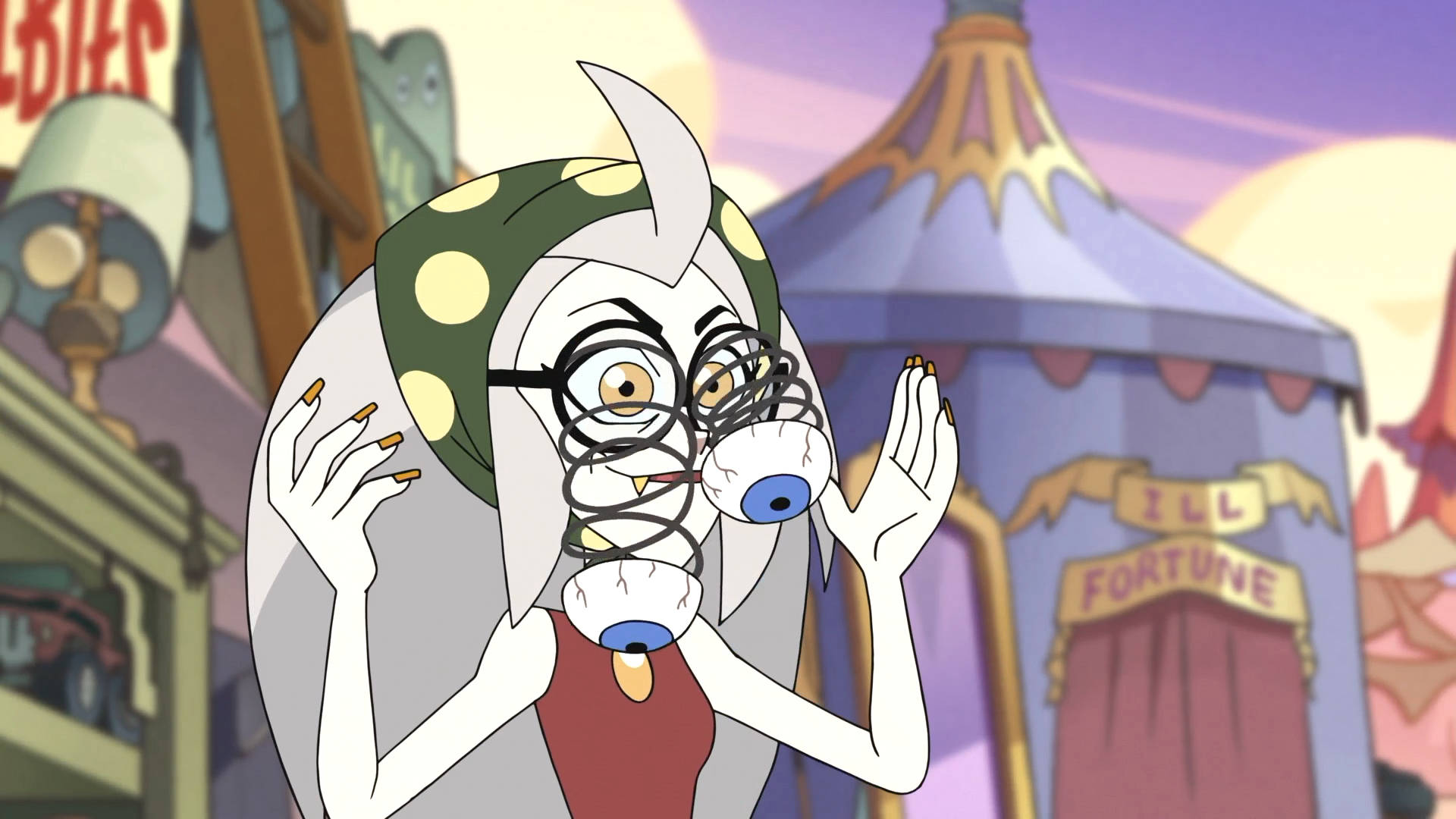 The Owl House, spring eyes, cartoon witch, Full HD Desktop Wallpaper