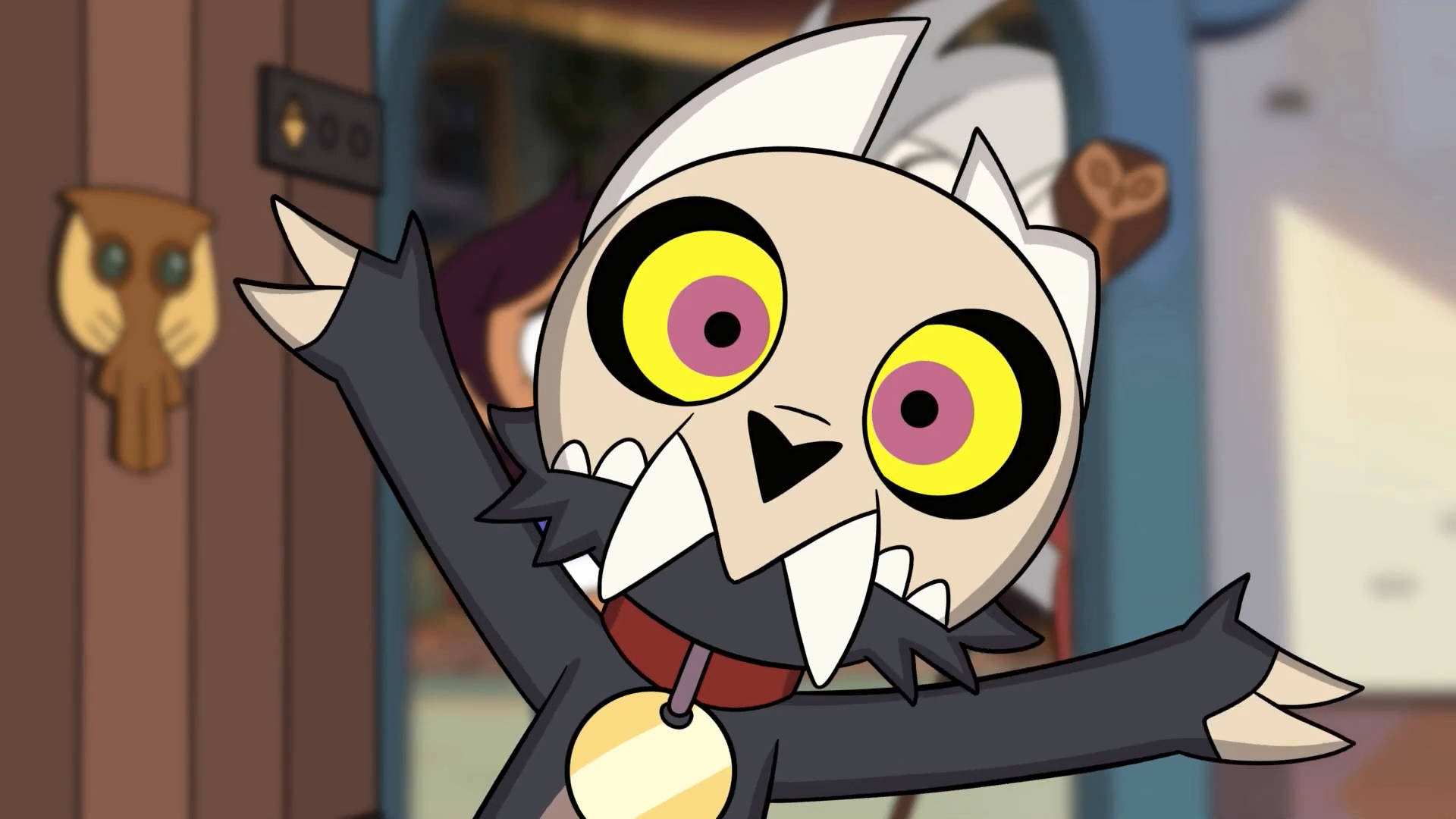 The Owl House, cute king, skeleton cat, Full HD Desktop Wallpaper