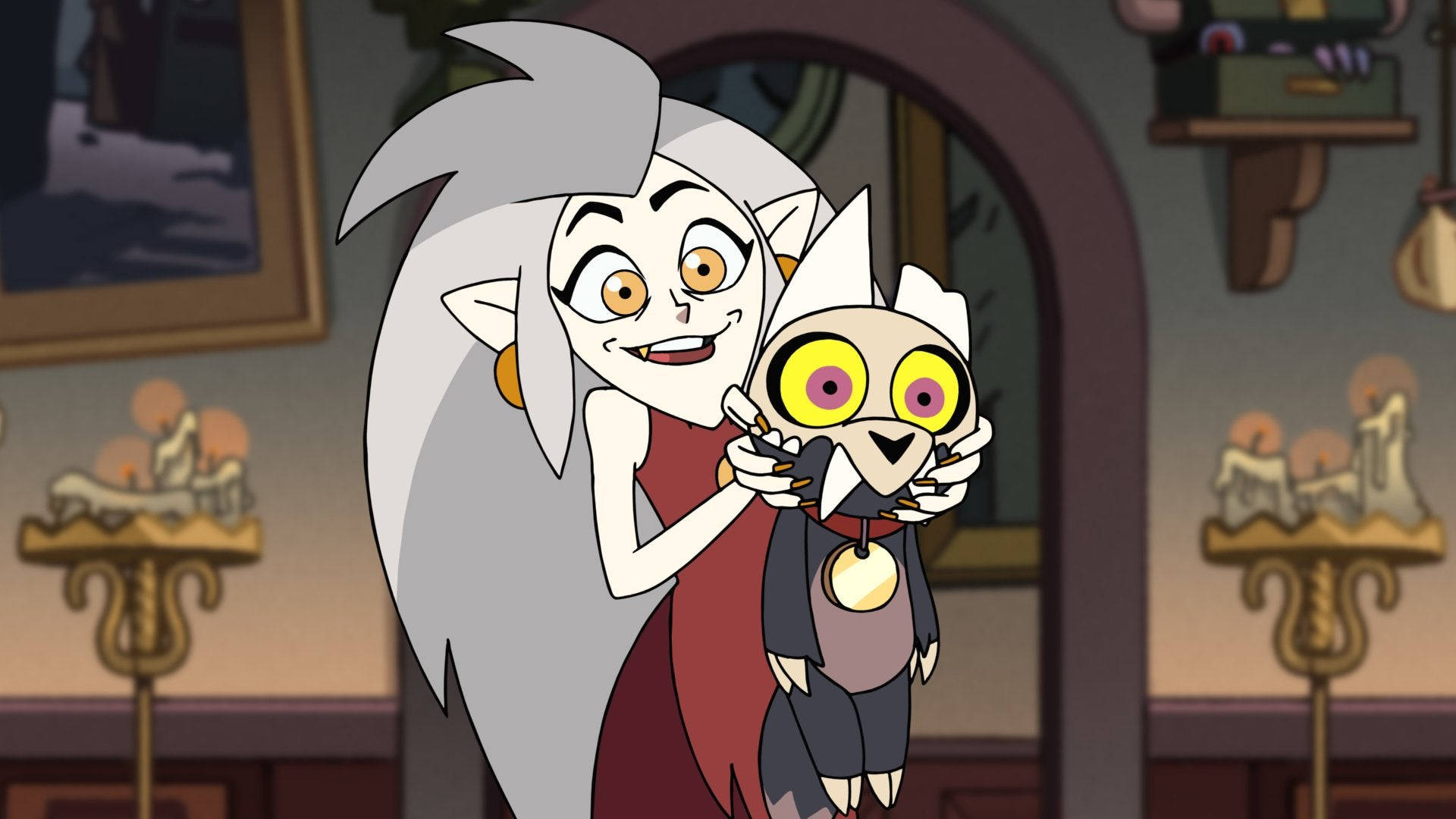 The Owl House, vampire, gray hair, Full HD Desktop Wallpaper