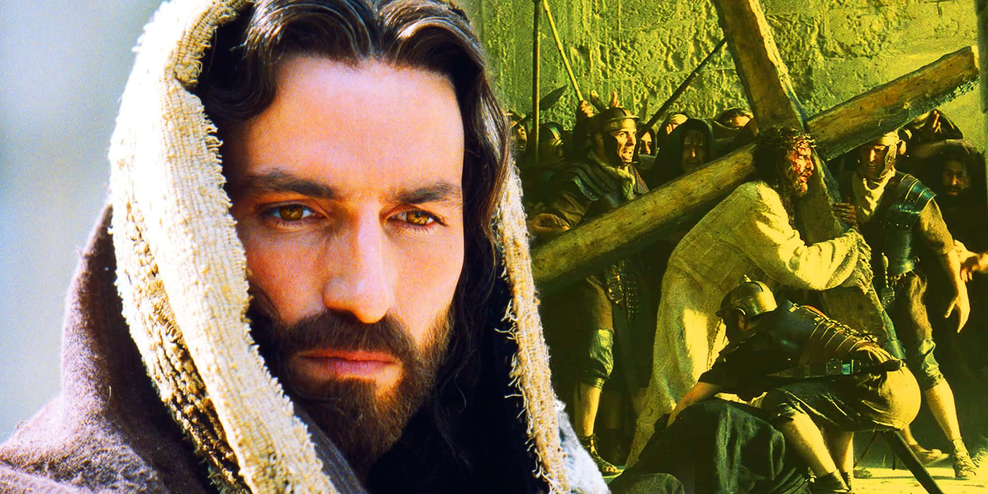 Passion Of Christ, bearded man, hooded robe, Full HD Desktop Wallpaper