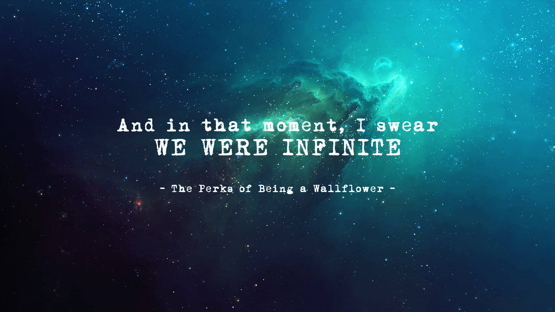 The Perks of Being a Wallflower, teal, dark blue, Full HD Desktop Wallpaper