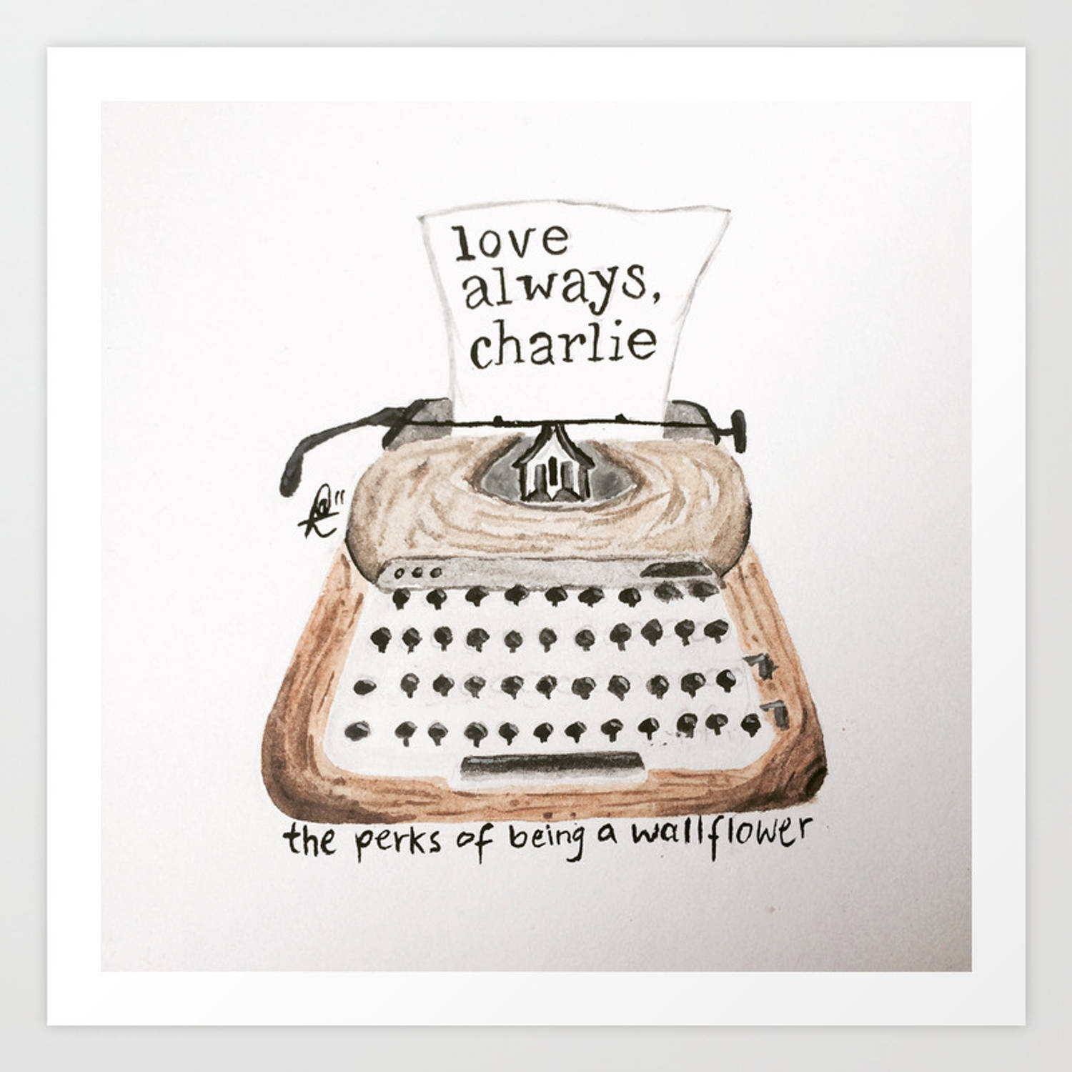 The Perks Of Being A Wallflower, typewriter, vintage typewriter, HD Desktop Wallpaper