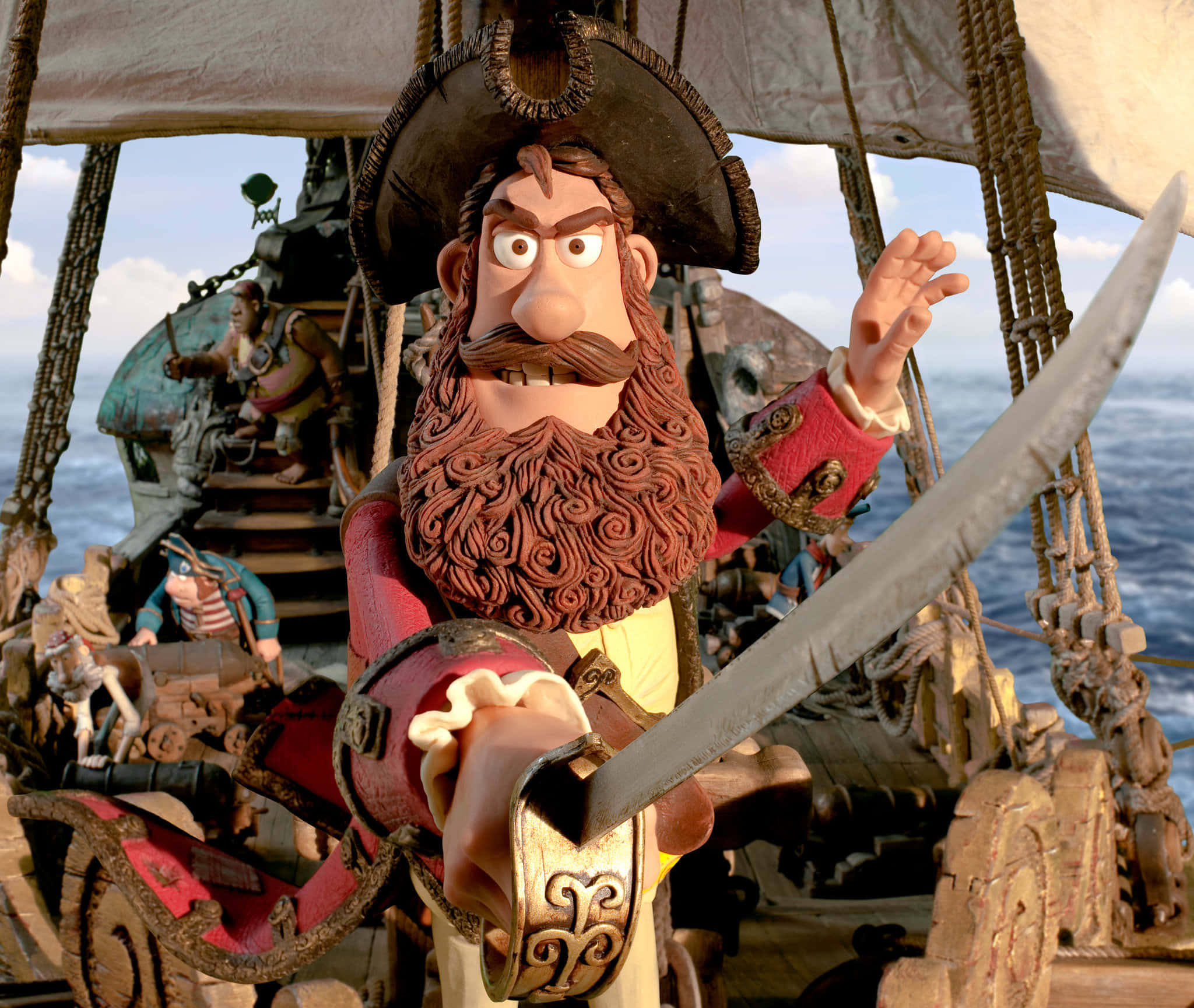 Pirates Band Of Misfits, cartoon pirate, tricorn hat, Full HD Desktop Wallpaper