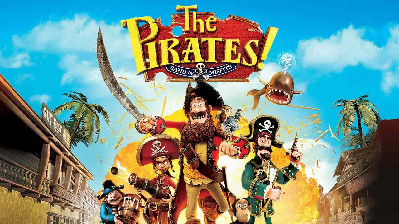 The Pirates Band Of Misfits, tropical town, bright blue sky, HD Desktop Wallpaper