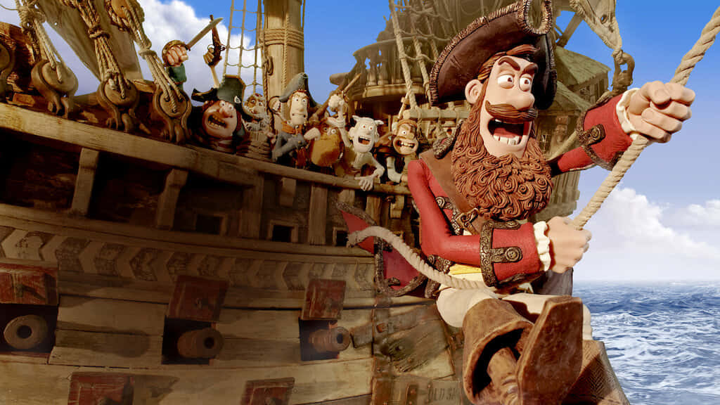 Pirates Band Of Misfits, cartoon pirate captain, beard, SD Desktop Wallpaper