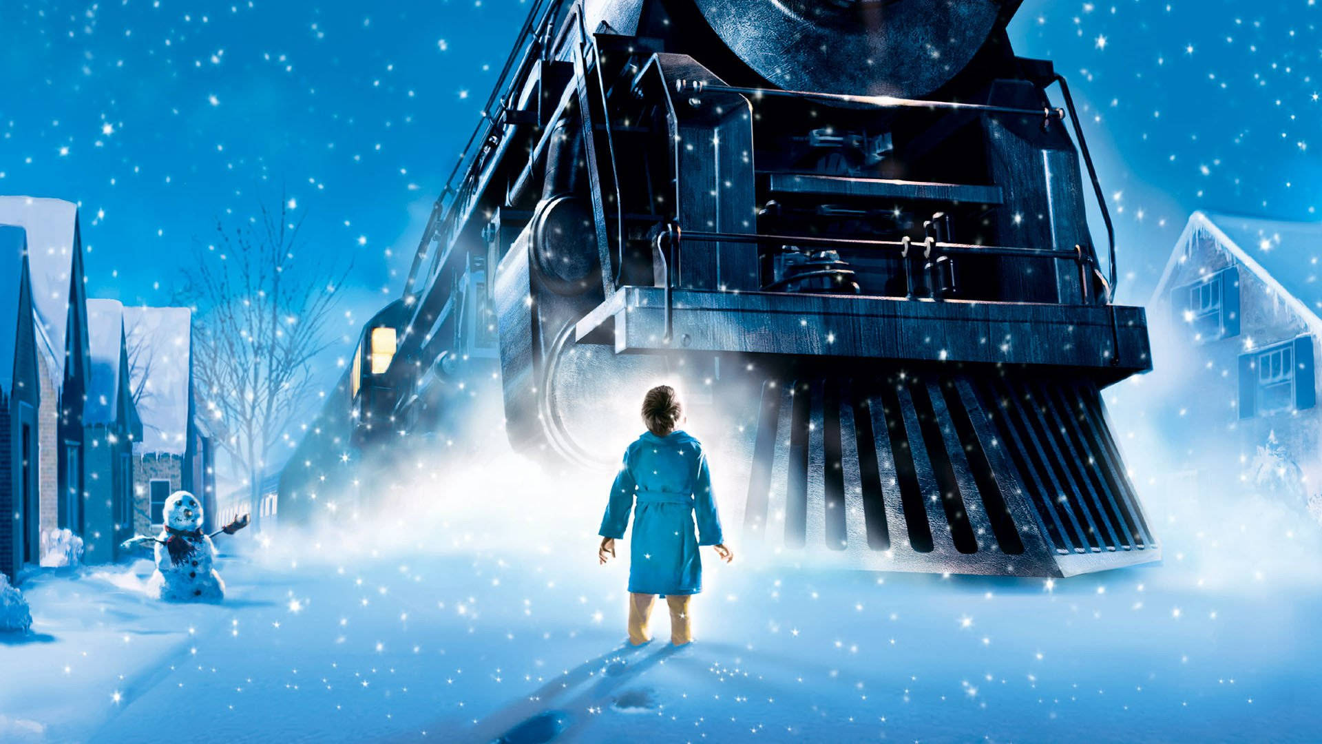 Polar Express, child, blue coat, Full HD Desktop Wallpaper