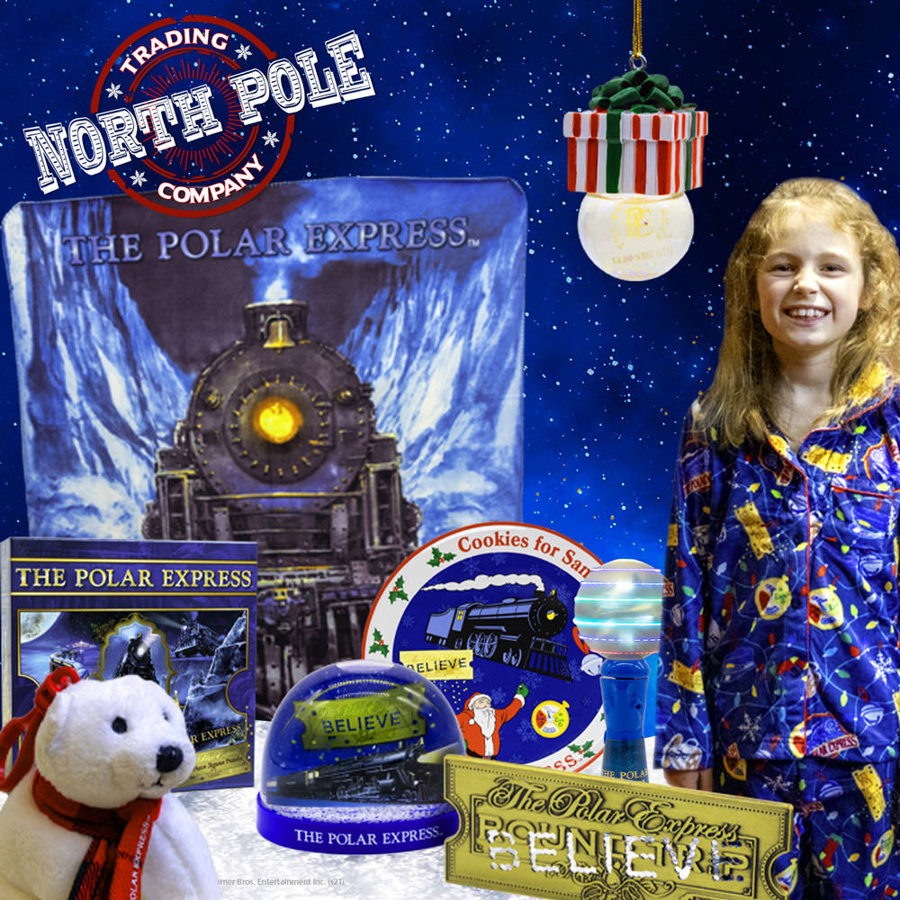 The Polar Express, festive pajamas, starry night backdrop, SD Desktop Wallpaper