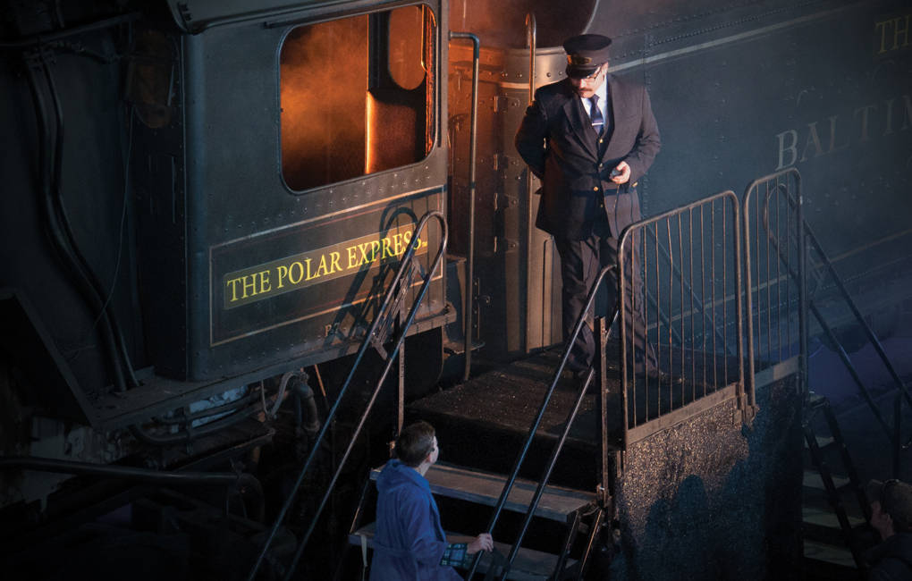 The Polar Express, conductor, steam train, SD Desktop Wallpaper
