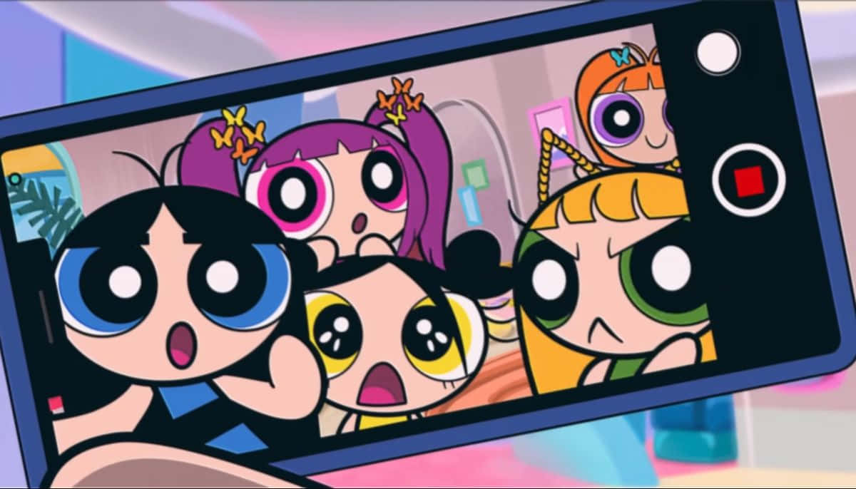 Powerpuff Girls, cartoon girls, oversized eyes, SD Desktop Wallpaper