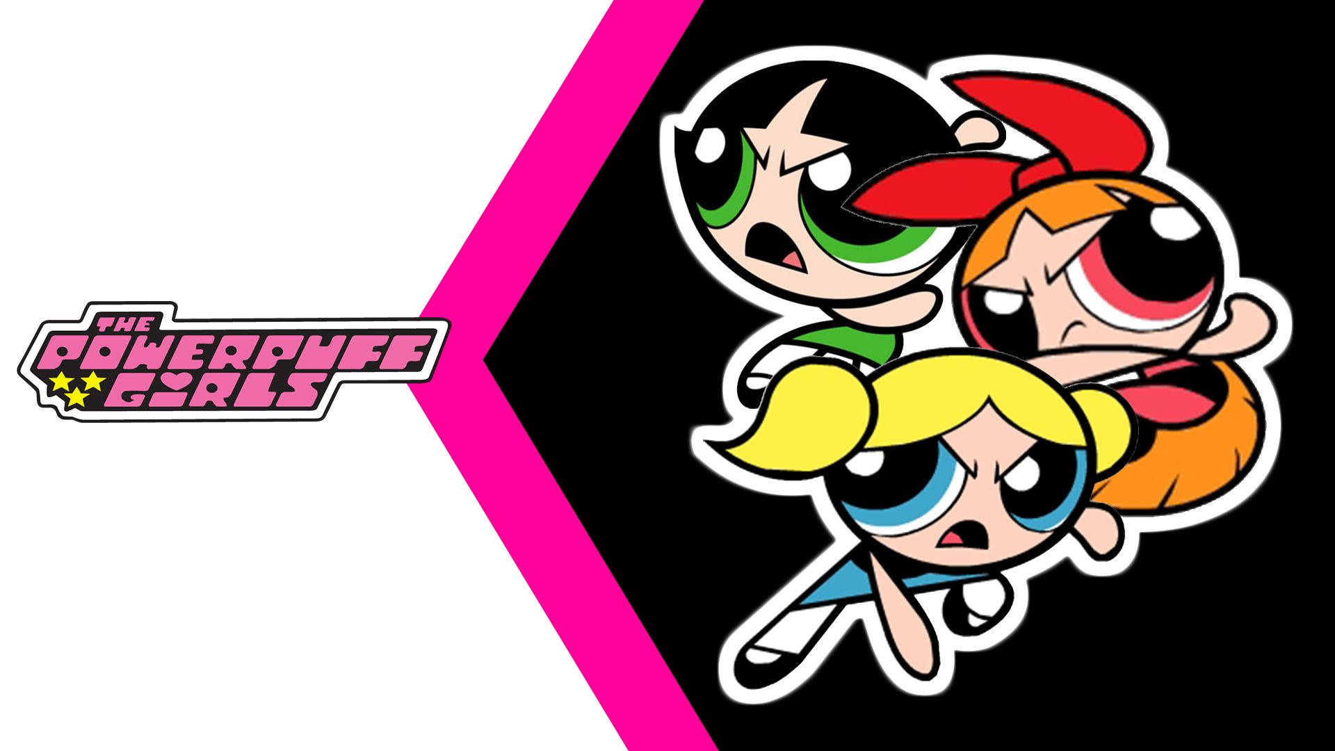 The Powerpuff Girls, superhero, large eyes, Full HD Desktop Wallpaper