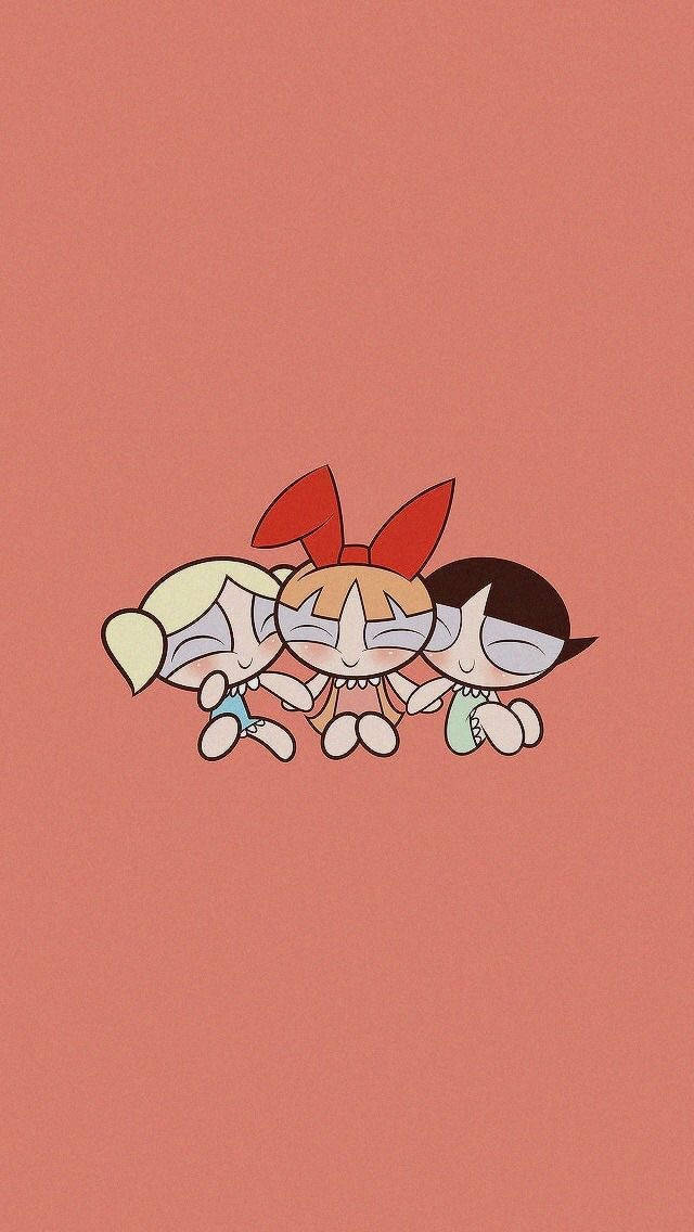 The Powerpuff Girls, sleepwear, coral, SD Phone Wallpaper