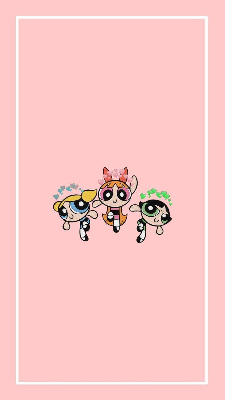 The Powerpuff Girls, cartoon superhero girls, large eyes, HD Phone Wallpaper