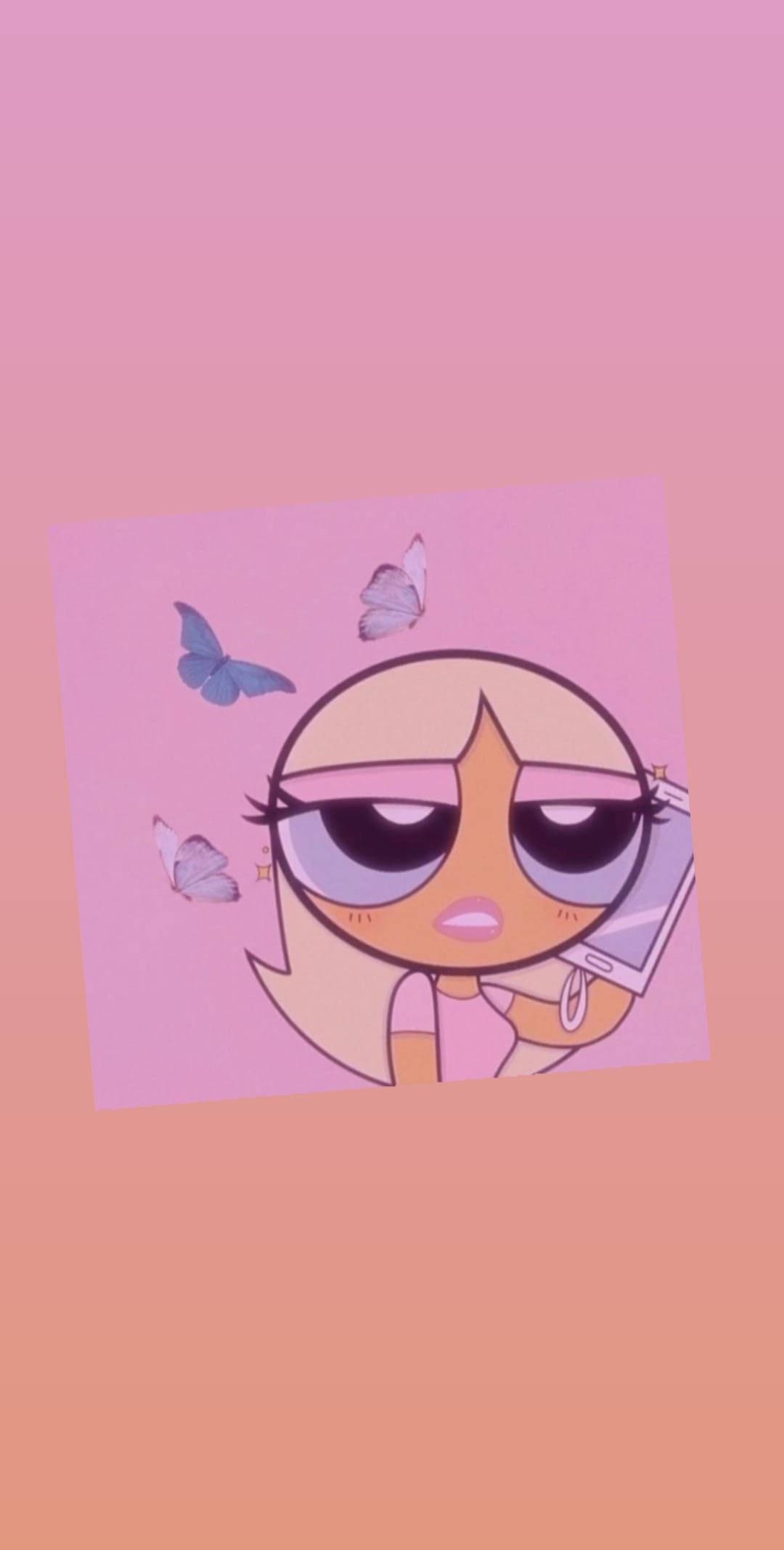 Powerpuff Girl, blonde hair, tired eyes, Full HD Phone Wallpaper