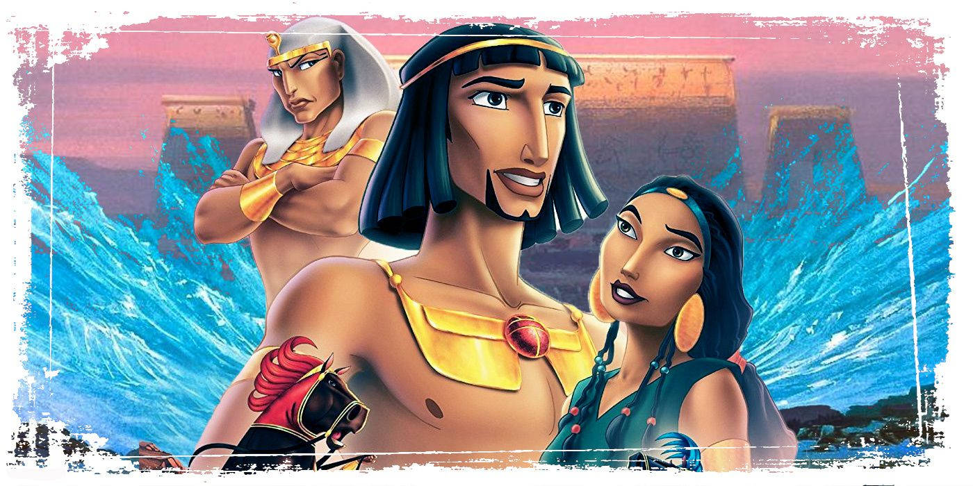 The Prince Of Egypt, blue waves, pink sky, HD Desktop Wallpaper
