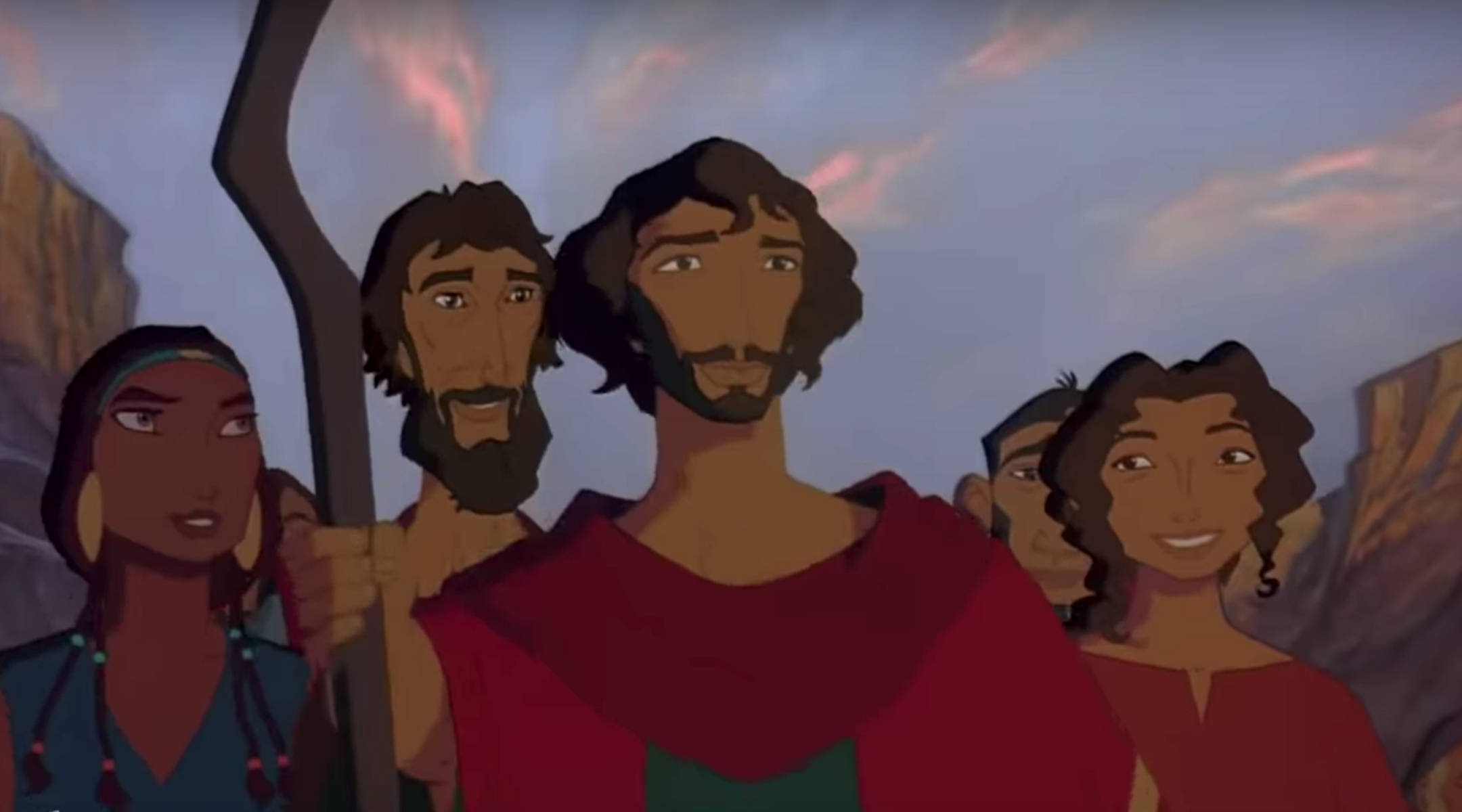 The Prince Of Egypt, cartoon characters, twilight sky, Full HD Desktop Wallpaper