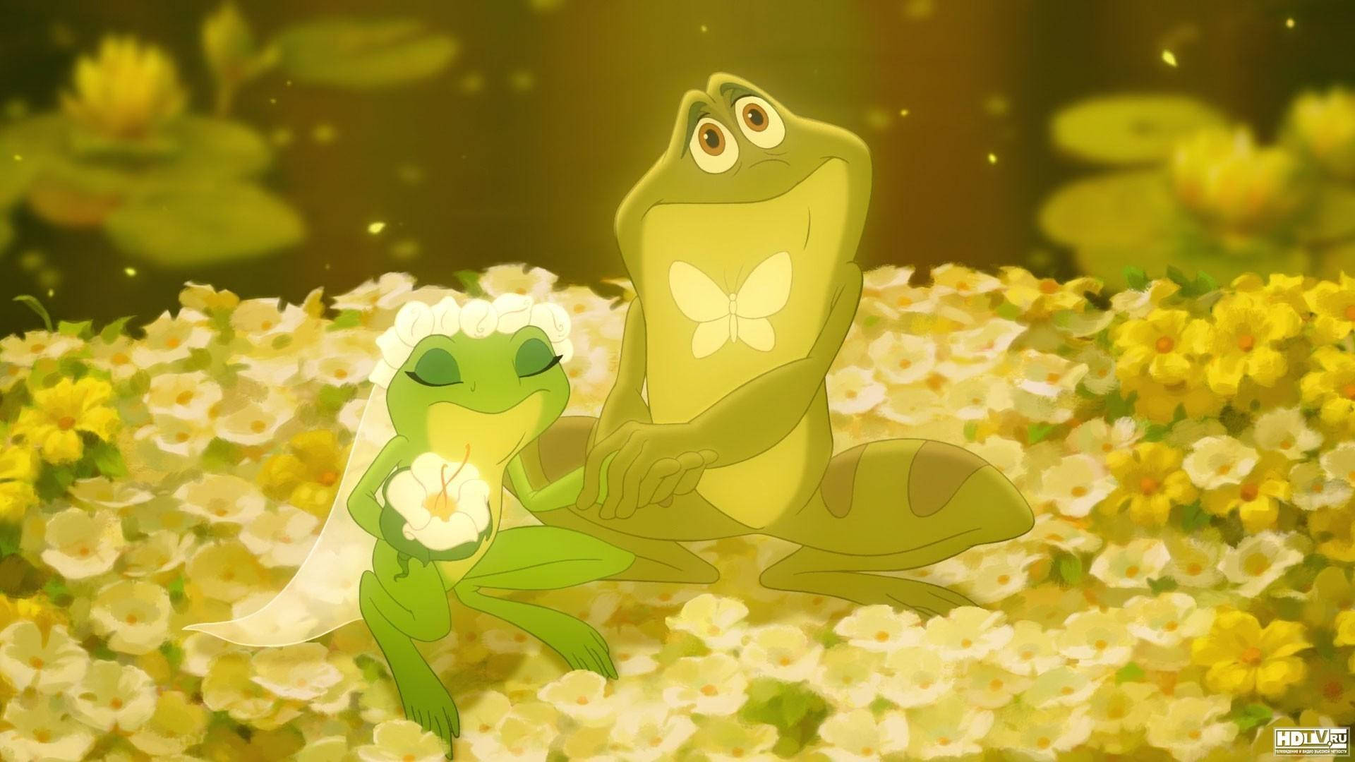 The Princess And The Frog, wedding, animated frogs, Full HD Desktop Wallpaper