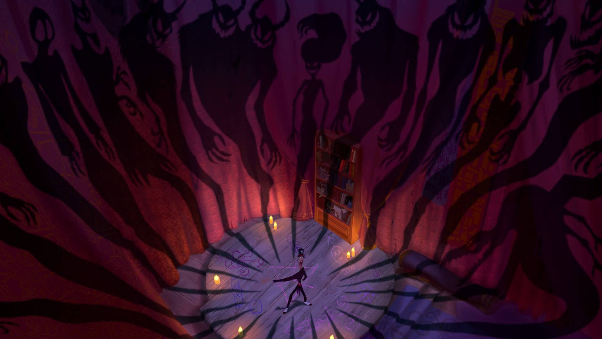 The Princess And The Frog, voodoo spirits, circular room, Full HD Desktop Wallpaper