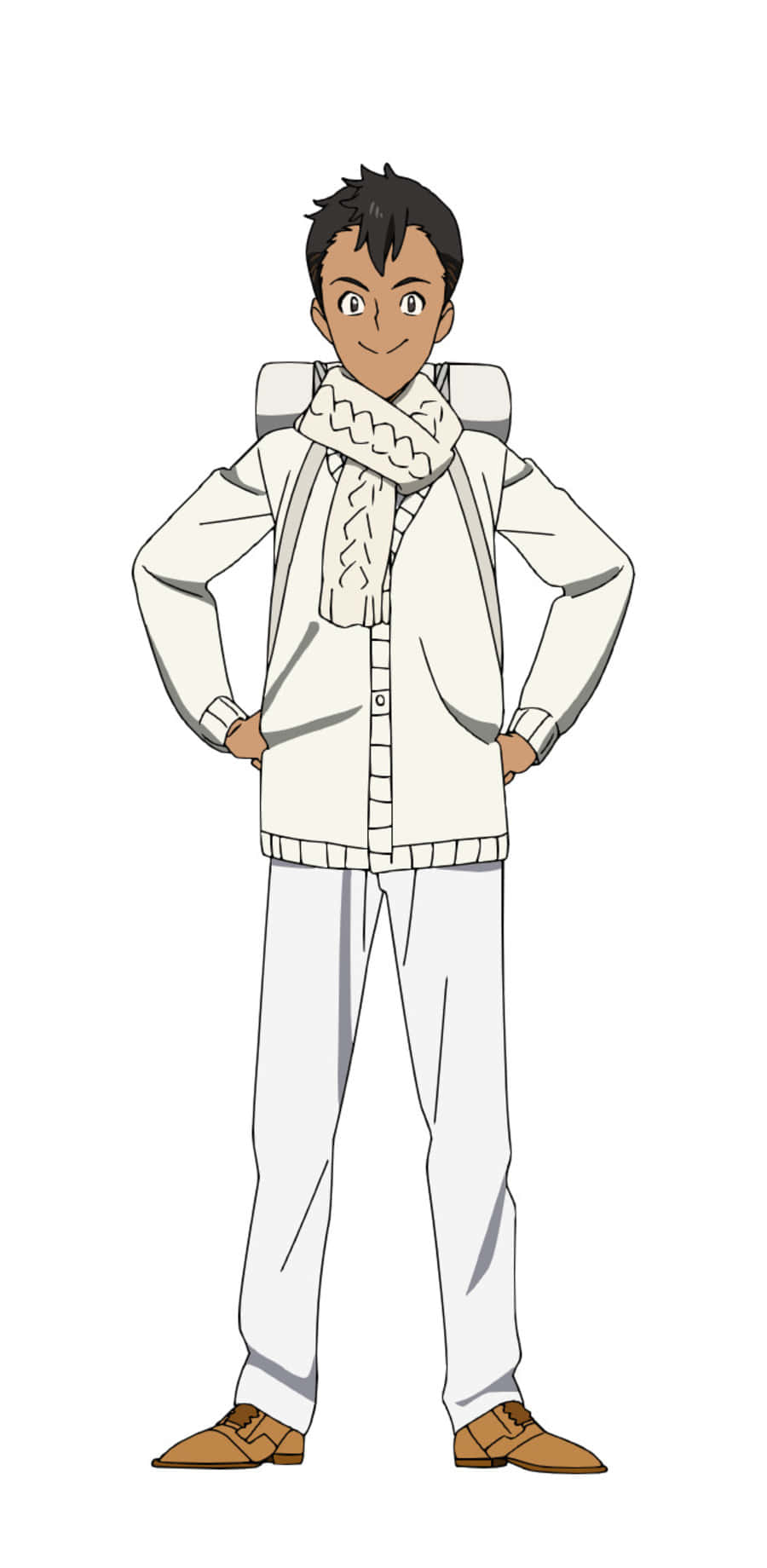 The Promised Neverland, Don, white winter outfit, HD Phone Wallpaper