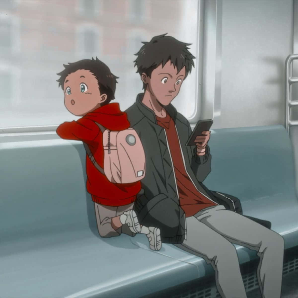 Don, The Promised Neverland, red hoodie, SD Desktop Wallpaper