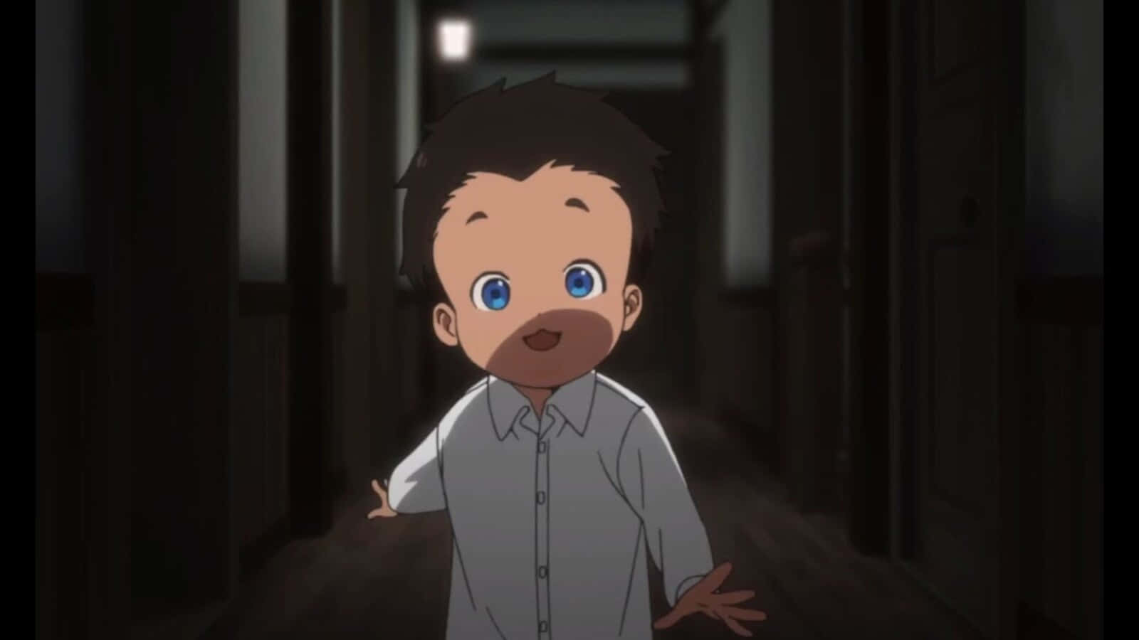 The Promised Neverland Don, anime boy, blue eyes, HD Desktop Wallpaper