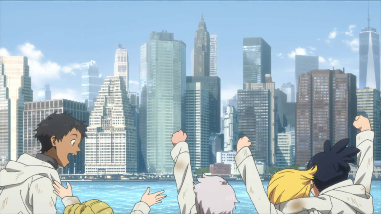 The Promised Neverland, Don, city skyline, HD Desktop Wallpaper