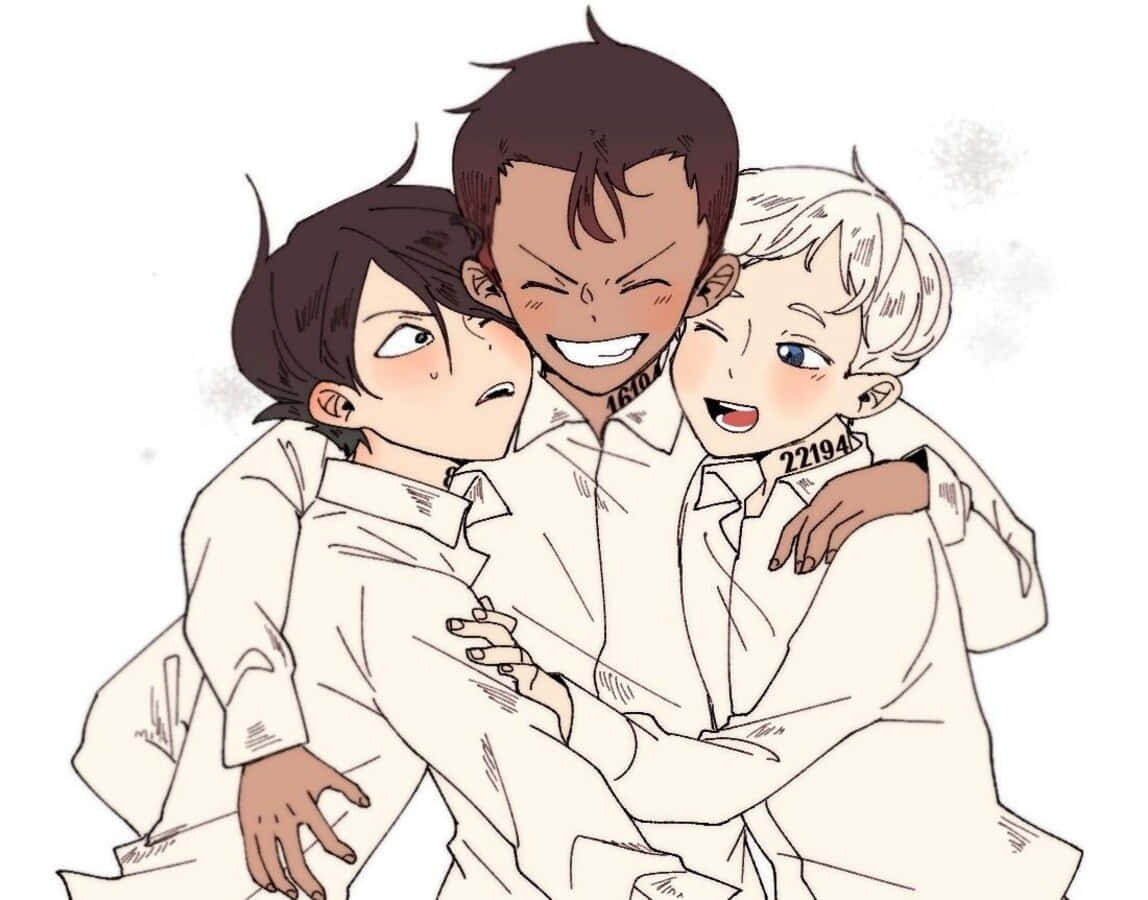 Don, The Promised Neverland, white coats, SD Desktop Wallpaper