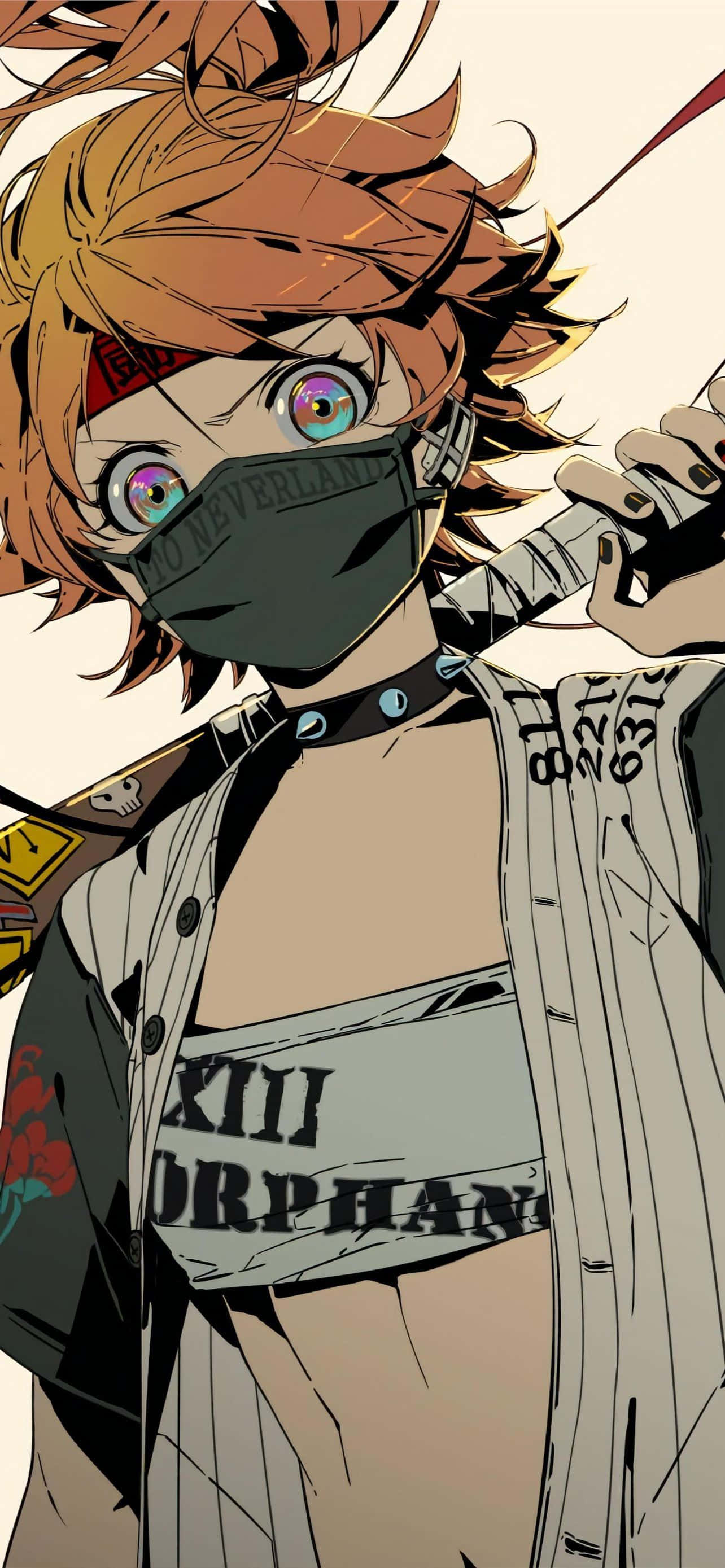 Emma, The Promised Neverland, orange hair, 2K Phone Wallpaper