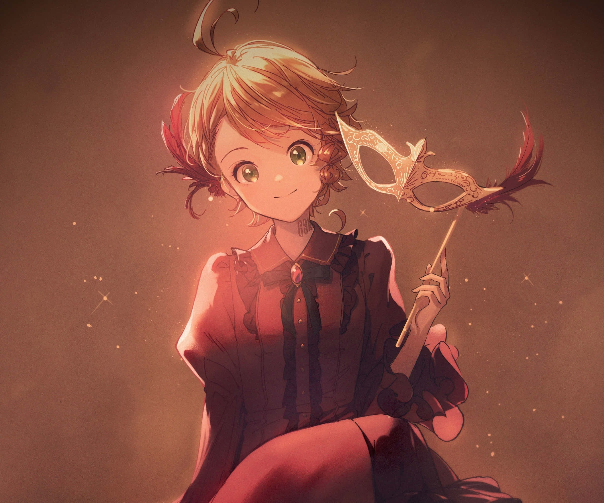 Emma, The Promised Neverland, blonde hair, Full HD Desktop Wallpaper