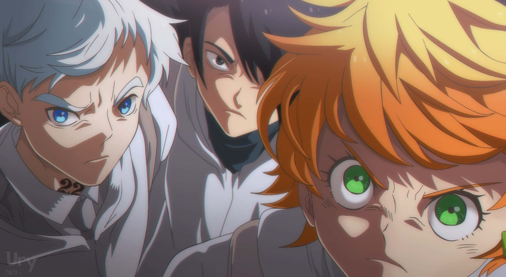 Emma, The Promised Neverland, anime characters, Full HD Desktop Wallpaper