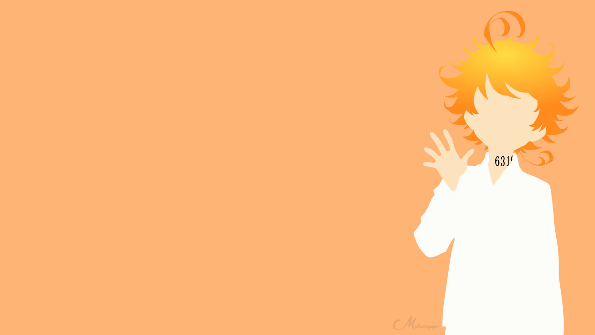 Emma, The Promised Neverland, anime series, Full HD Desktop Wallpaper