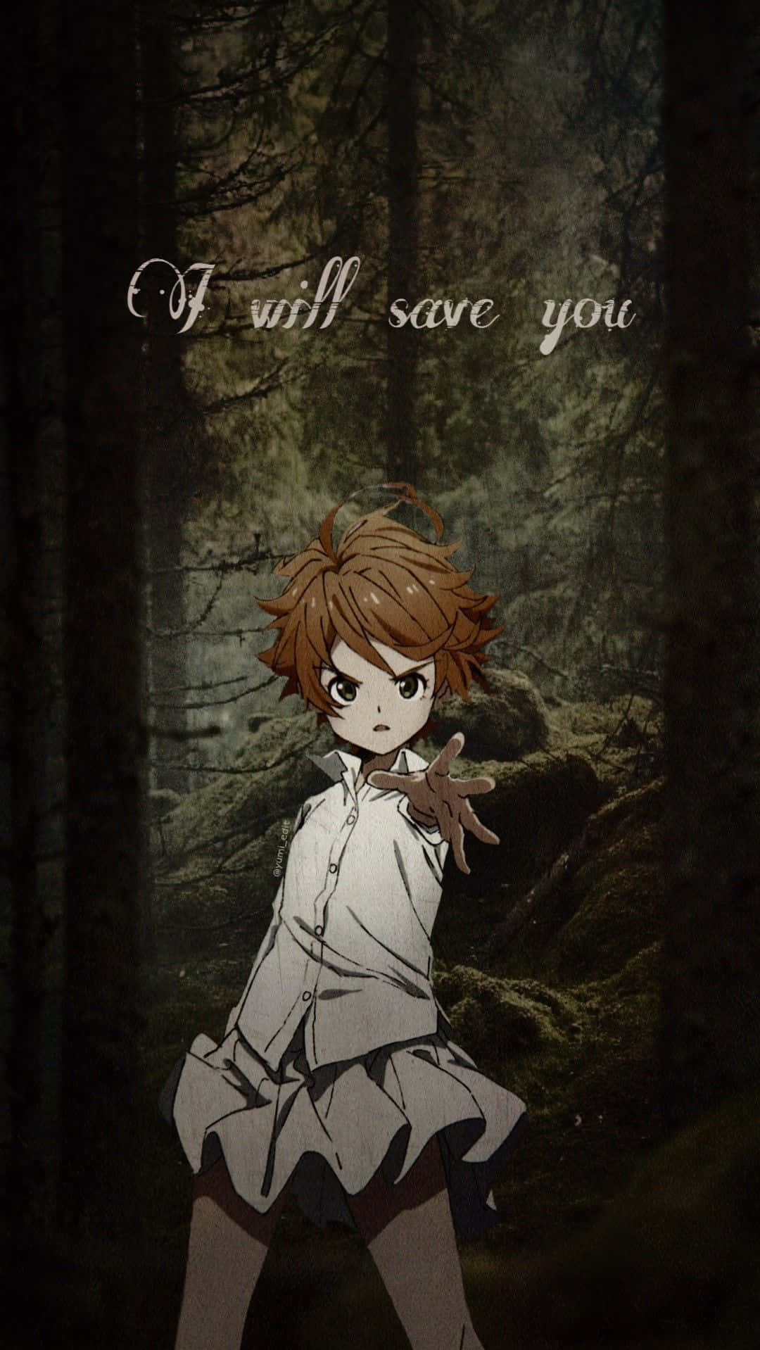 Emma, The Promised Neverland, brown hair, HD Phone Wallpaper