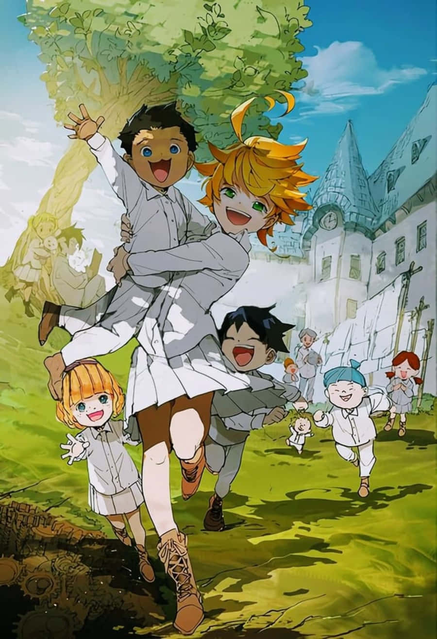 The Promised Neverland, Emma, castle, HD Phone Wallpaper