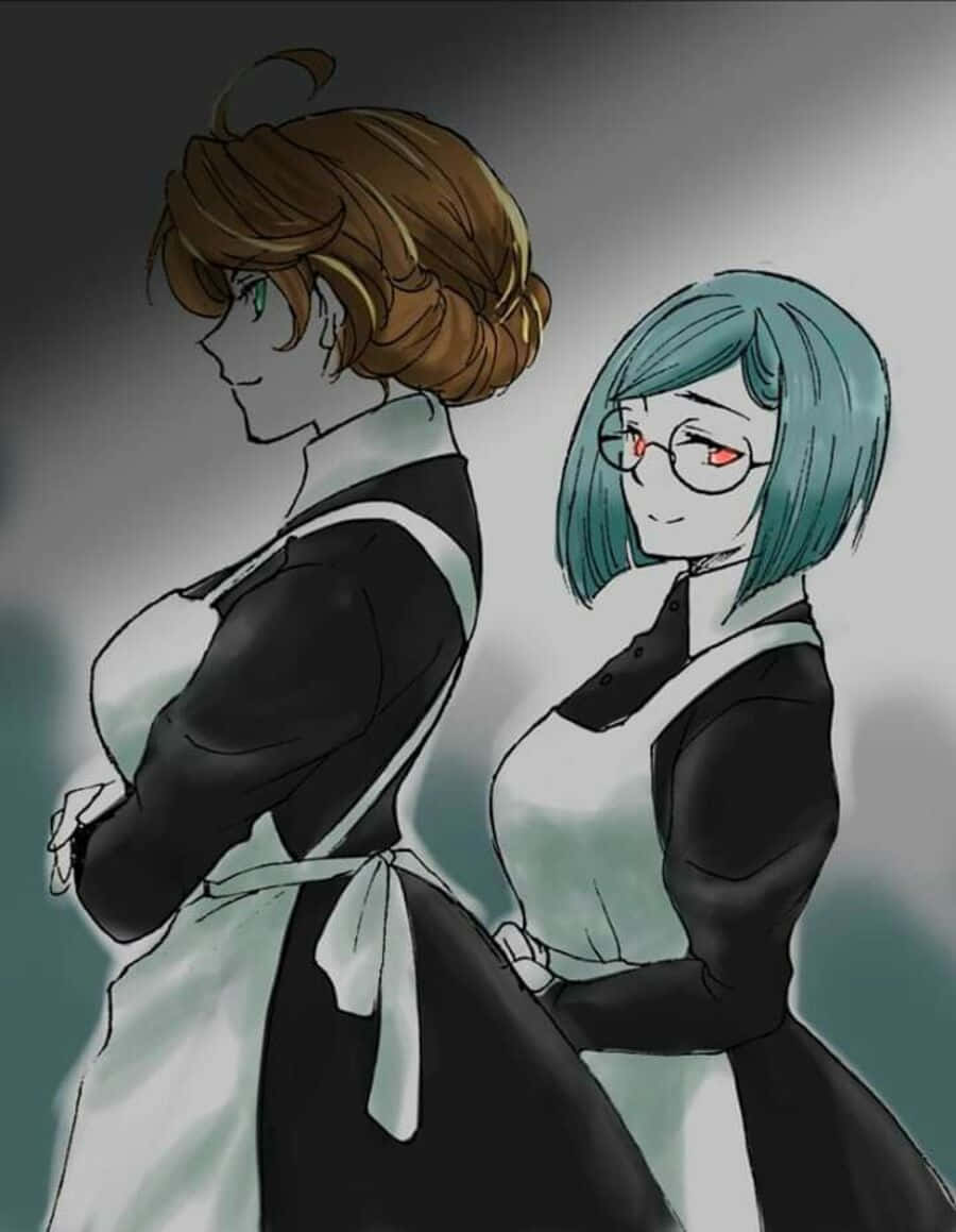 The Promised Neverland, Gilda, black dresses, SD Phone Wallpaper