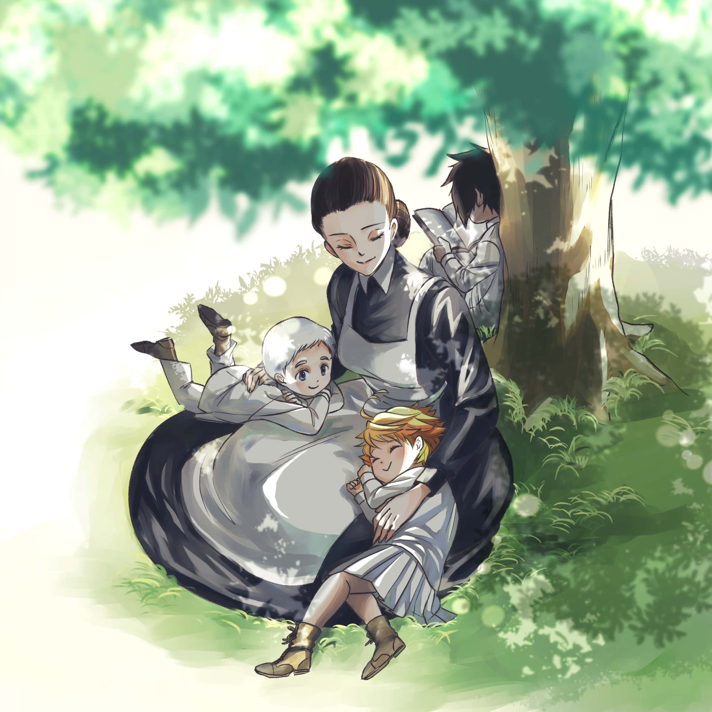 The Promised Neverland, Isabella, anime mother, Full HD Desktop Wallpaper