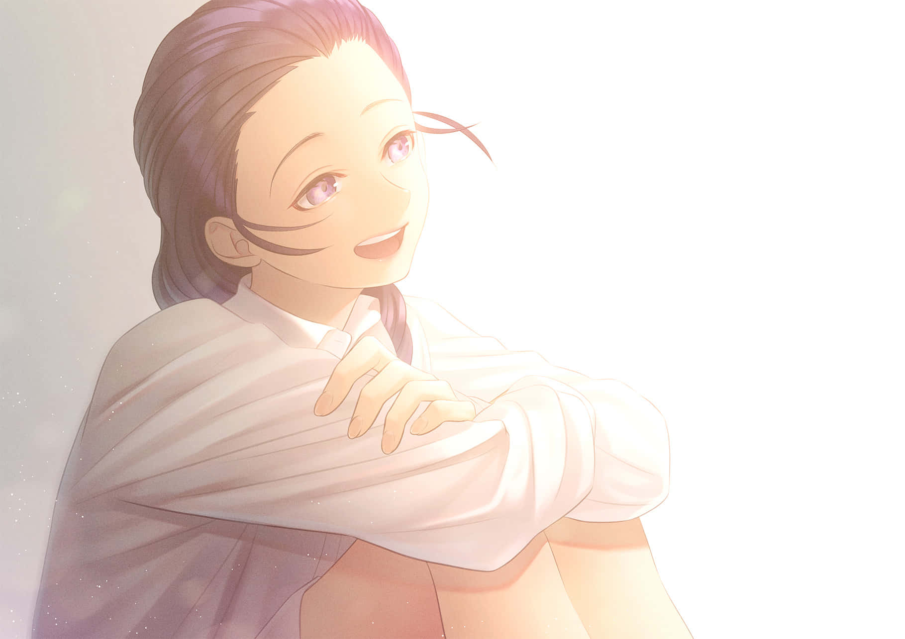 The Promised Neverland, Isabella, purple eyes, HD Desktop Wallpaper