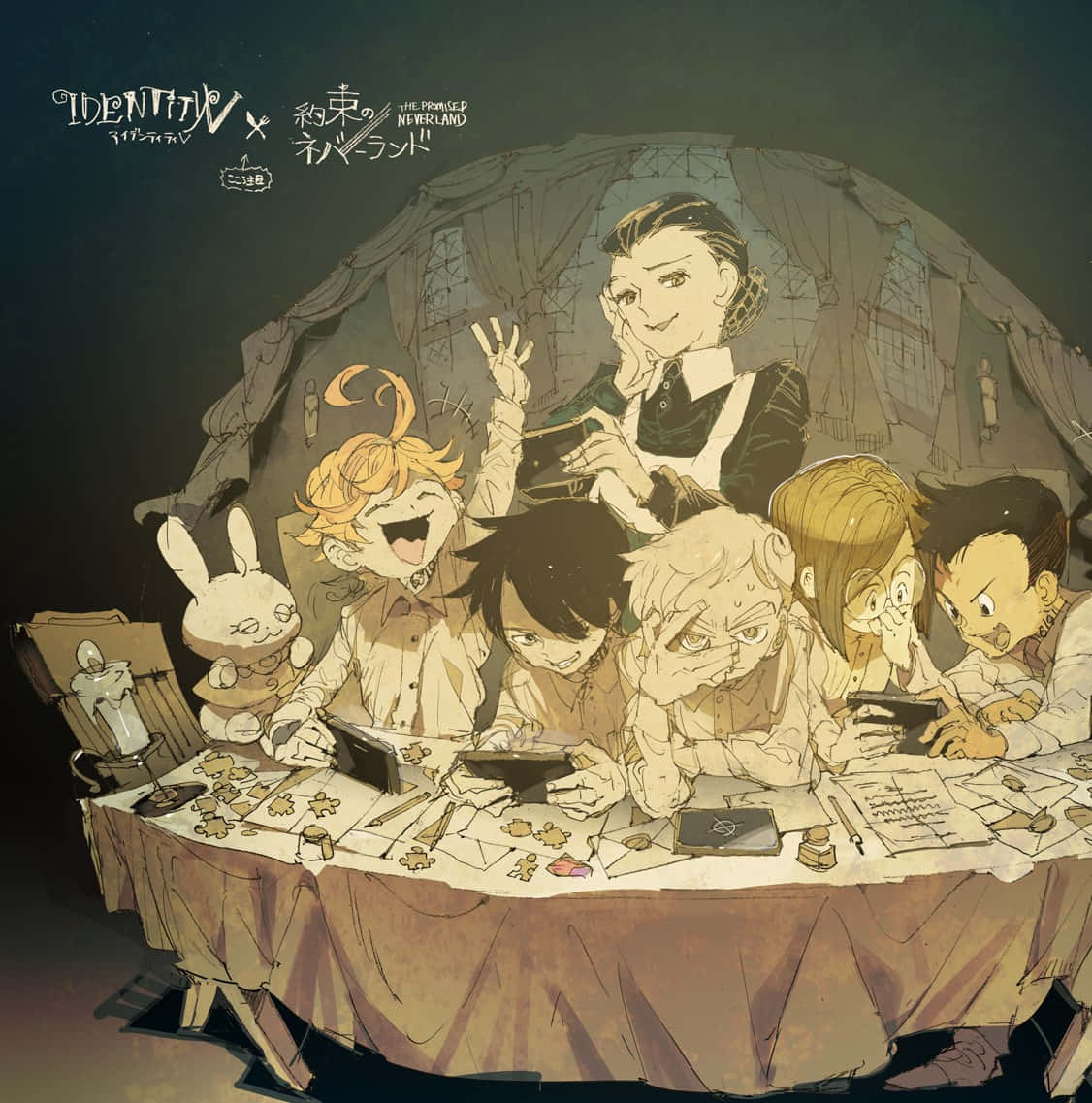 The Promised Neverland, Isabella, animated children, SD Phone Wallpaper