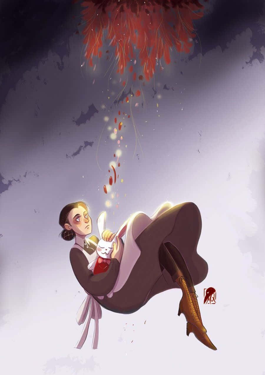 The Promised Neverland, Isabella, white rabbit, SD Phone Wallpaper