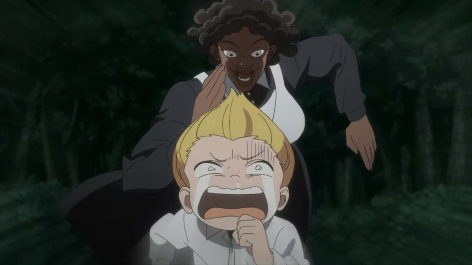 The Promised Neverland, Krone, school uniform, HD Desktop Wallpaper