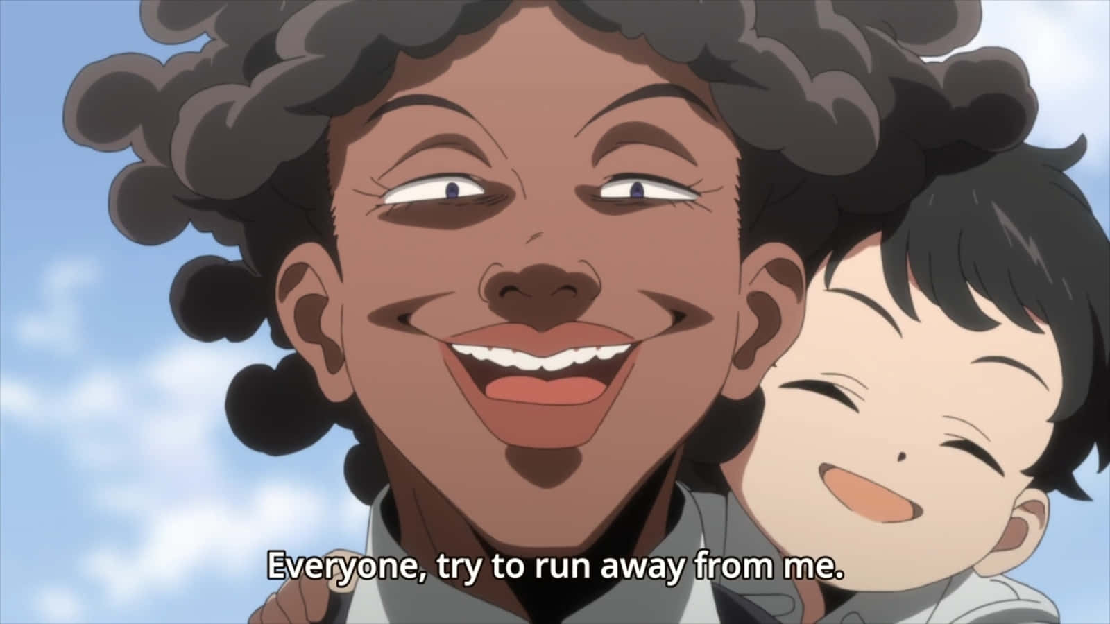 The Promised Neverland, Krone, bright blue sky, HD Desktop Wallpaper