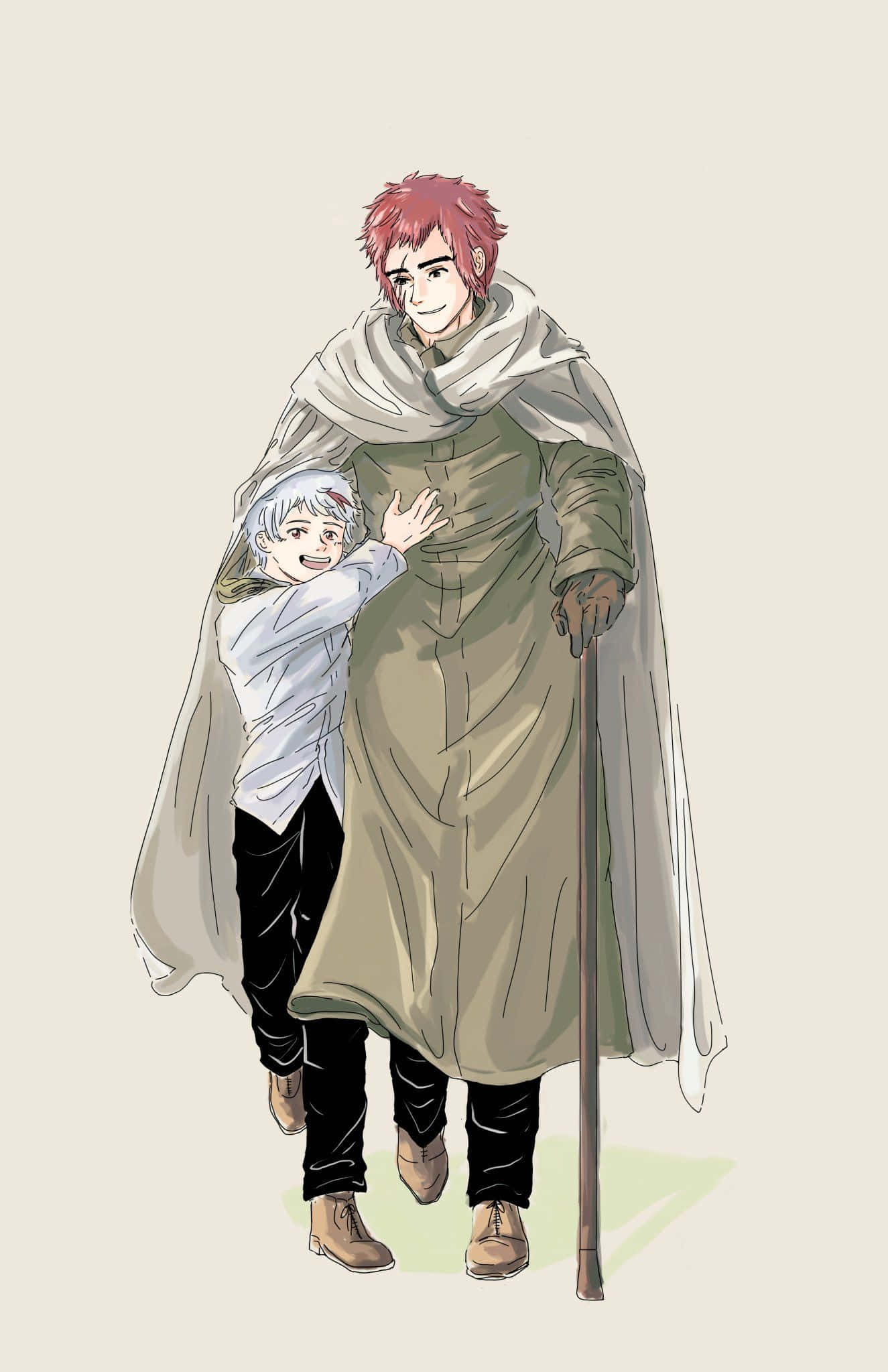 The Promised Neverland, Lucas, red-haired man, Full HD Phone Wallpaper